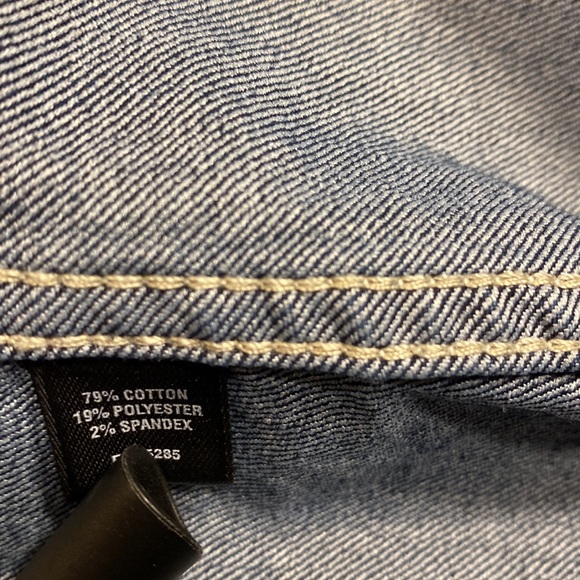 Express distressed denim button down- size small - Picture 5 of 9